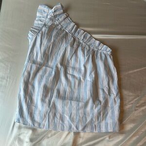 MASON'S DAUGHTER Blue and White Stripped Top